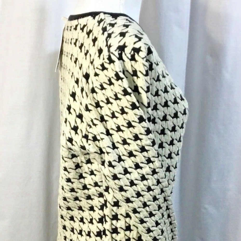 Mismash~Knit Sweater Dress~Houndstooth~Knee Length - Picture 2 of 8